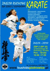 plakat karate dzieci