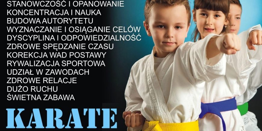 PLAKAT KARATE SAMOOBRONA NOWY dfzieci