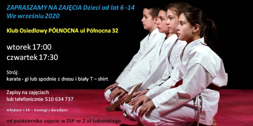 PLAKAT KARATE ULOTKA2020 polnocna